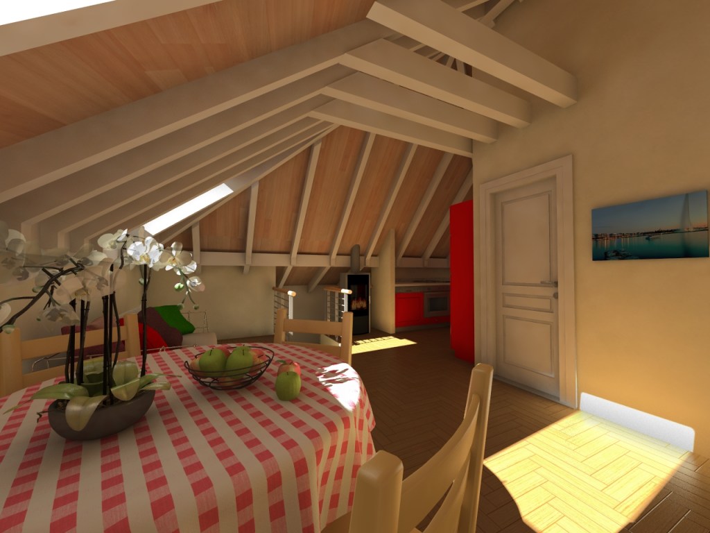 Aménagement de combles à Montbovon&nbsp;(Fribourg).