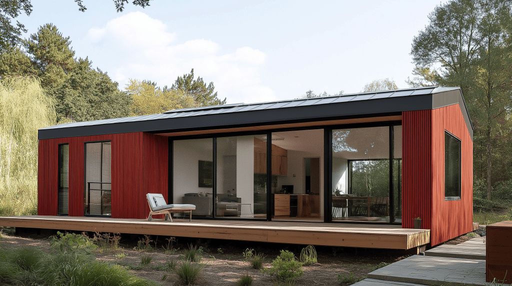 Maison avec terrasse, 48 m2, 250&rsquo;000 CHF&nbsp;HT